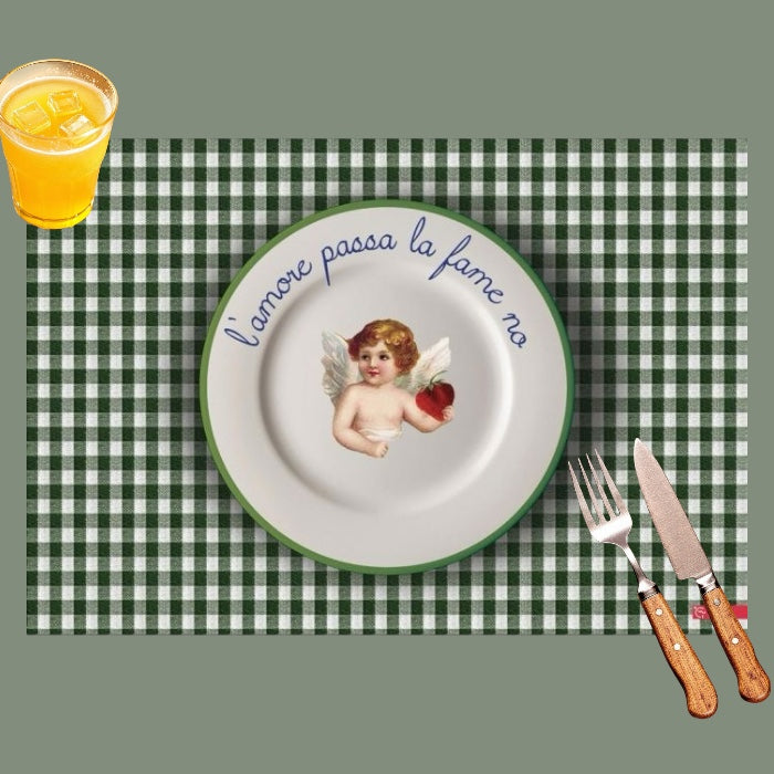 Tovaglietta 30x44cm - L'AMORE PASSA LA FAME NO