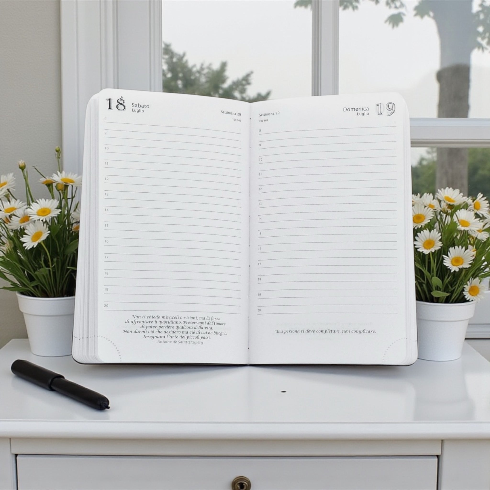 Agenda Filosofica Giornaliera 2026 - MEDIA  13 x 21 cm