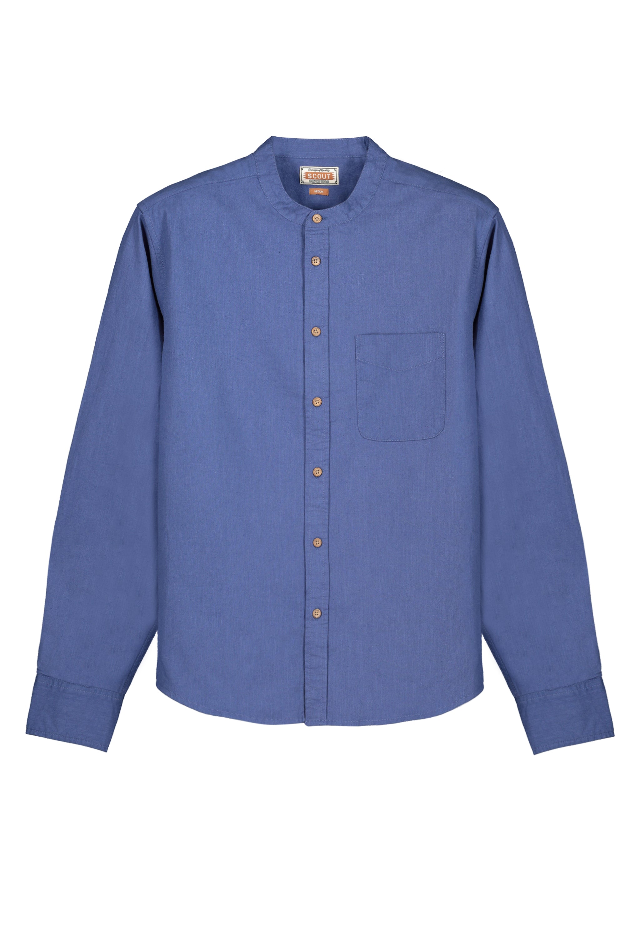 Camicia Coreana Lino Avio
