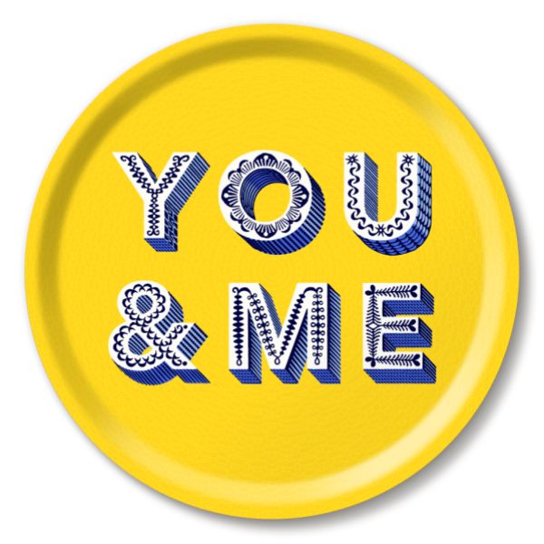 Vassoio You & Me Yellow Ø31