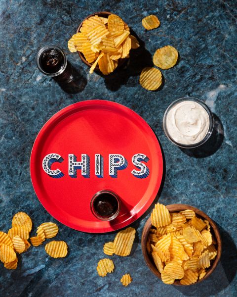 Vassoio Chips Red Ø31