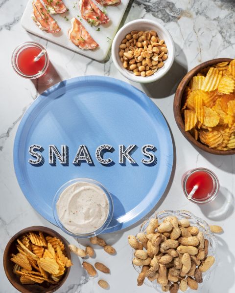 Vassoio Snacks Light Blue Ø31