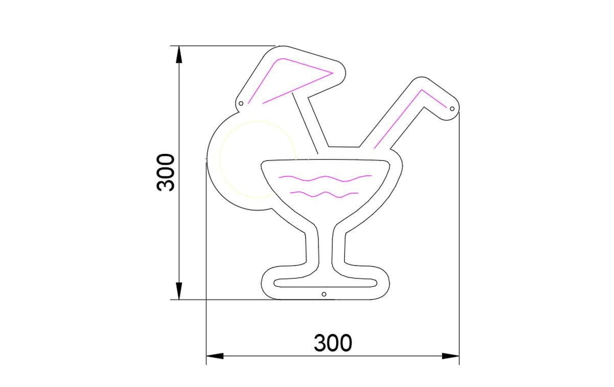 Insegna al Neon COCKTAIL