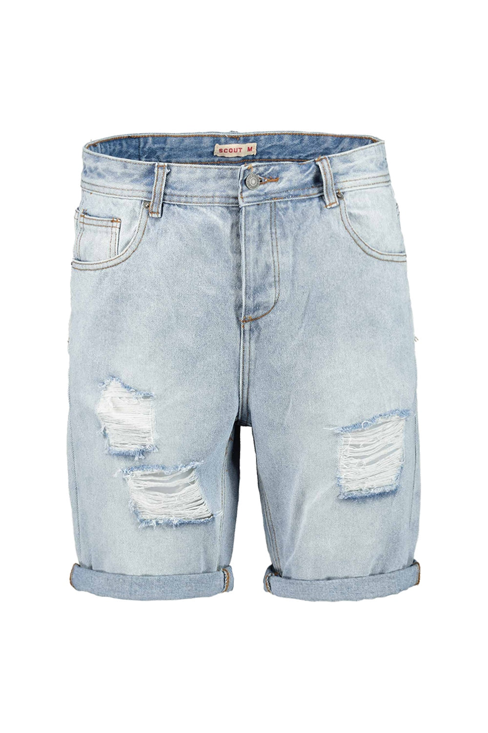 Bermuda Jeans Used Rotture