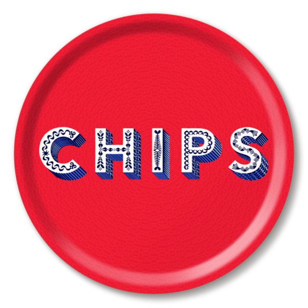 Vassoio Chips Red Ø31