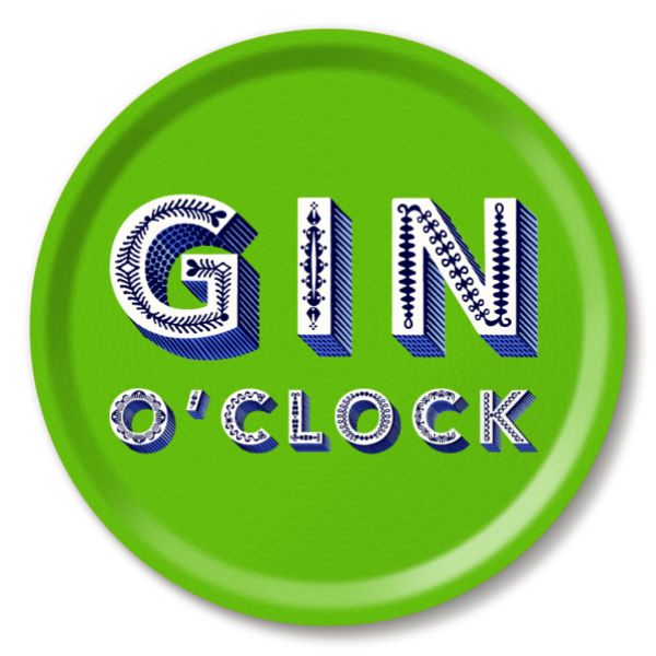 Vassoio Gin O'Clock Lime Green Ø31