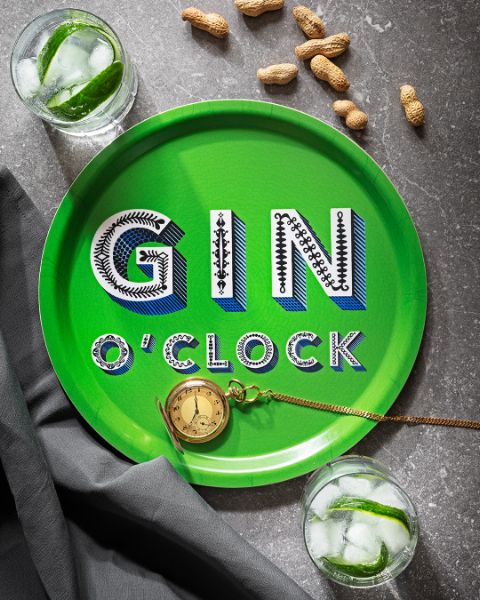 Vassoio Gin O'Clock Lime Green Ø31