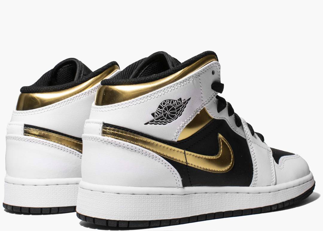Jordan 1 MID Gold Black
