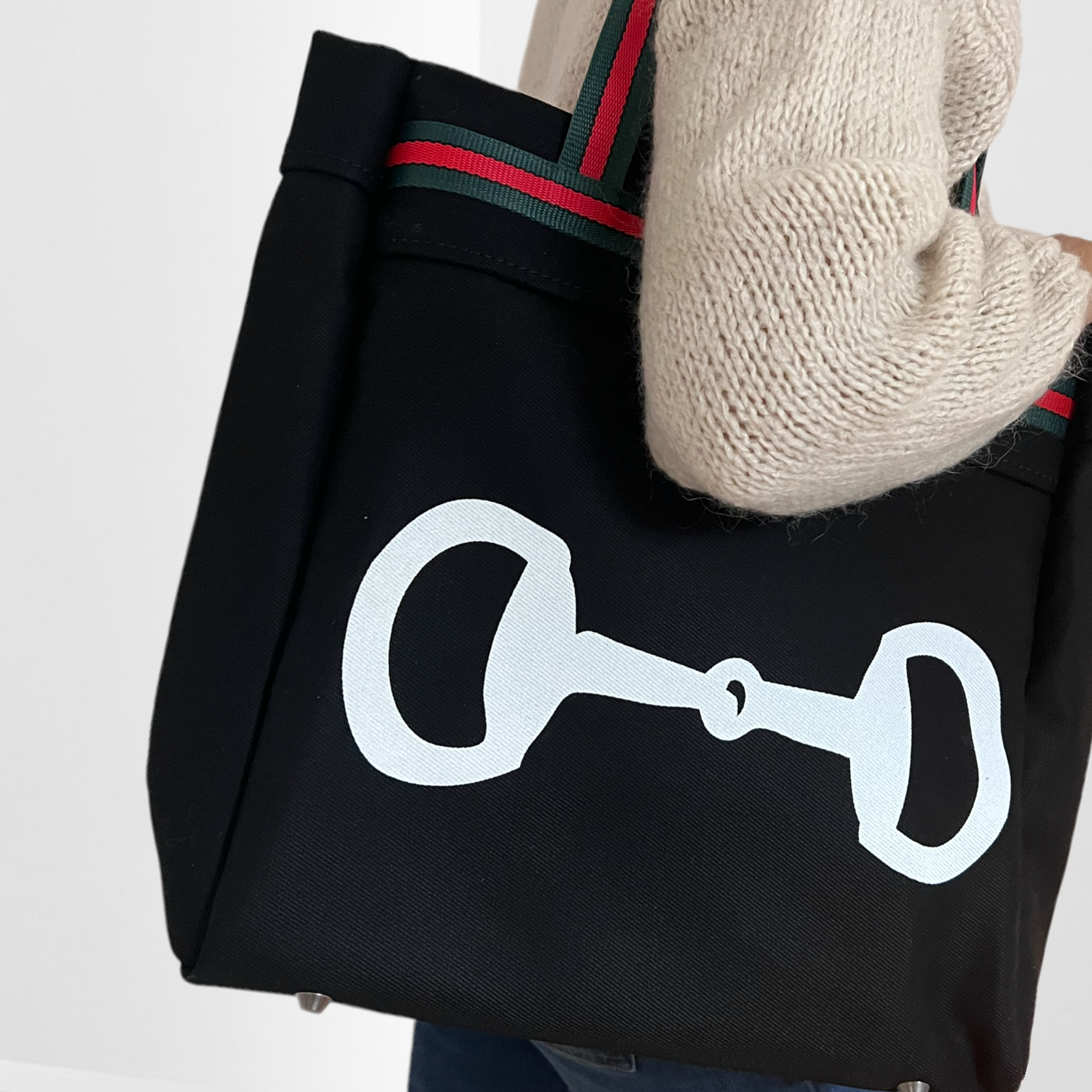 Borsa Canvas Gucci Staffa