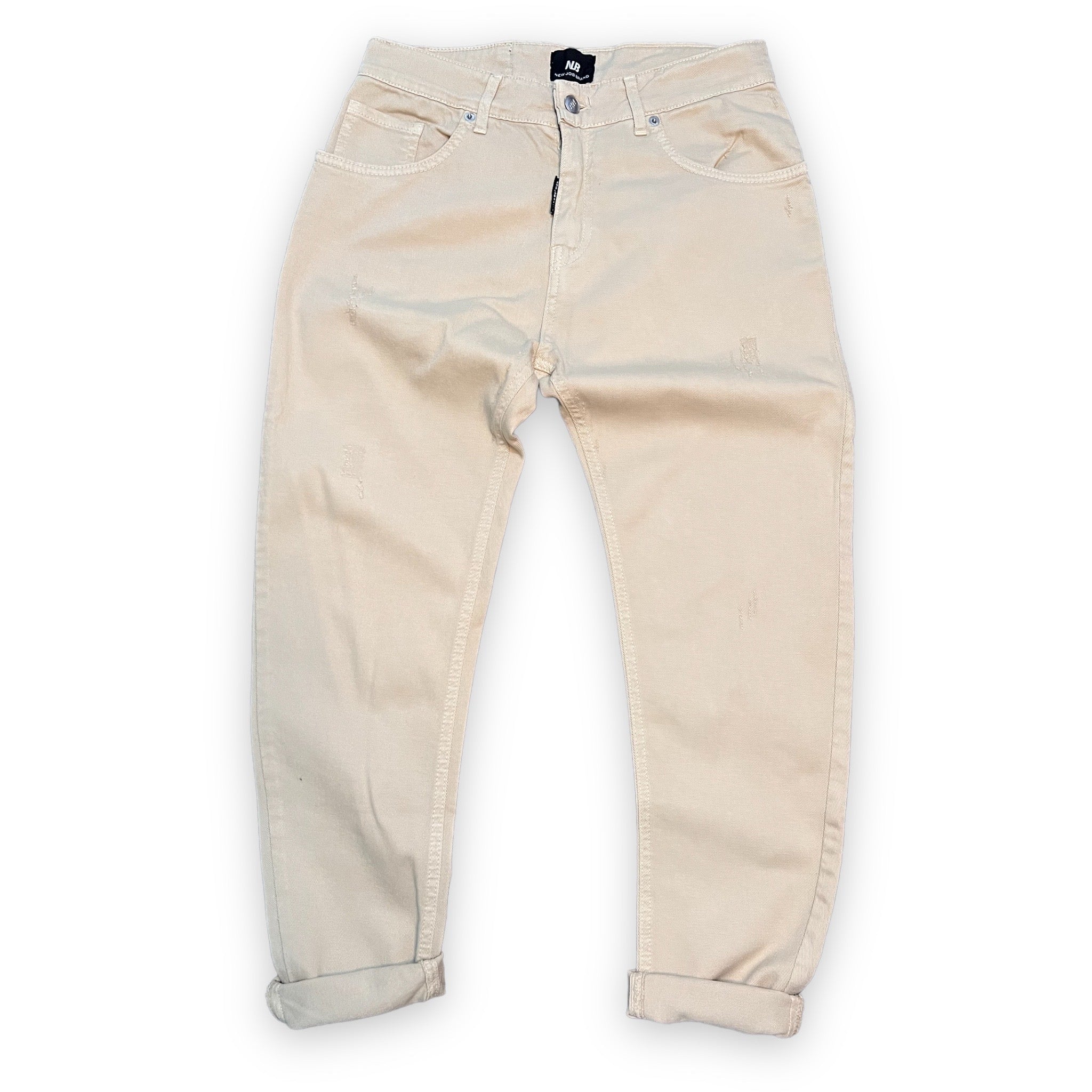 Jeans DSQ VELA Abrasioni Beige