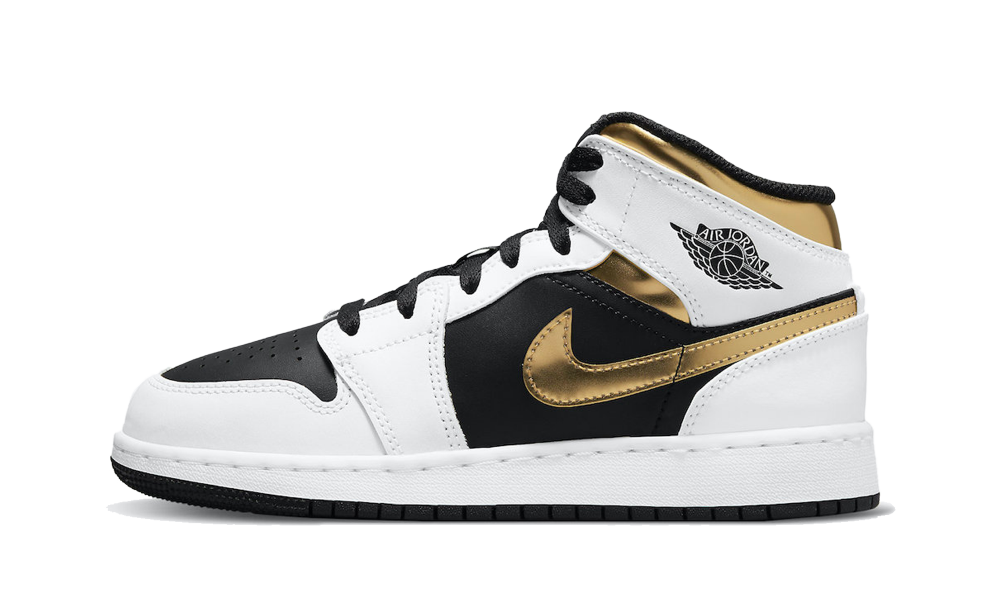 Jordan 1 MID Gold Black