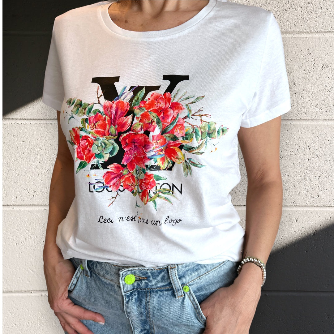 T-Shirt Donna LV FLOWERS