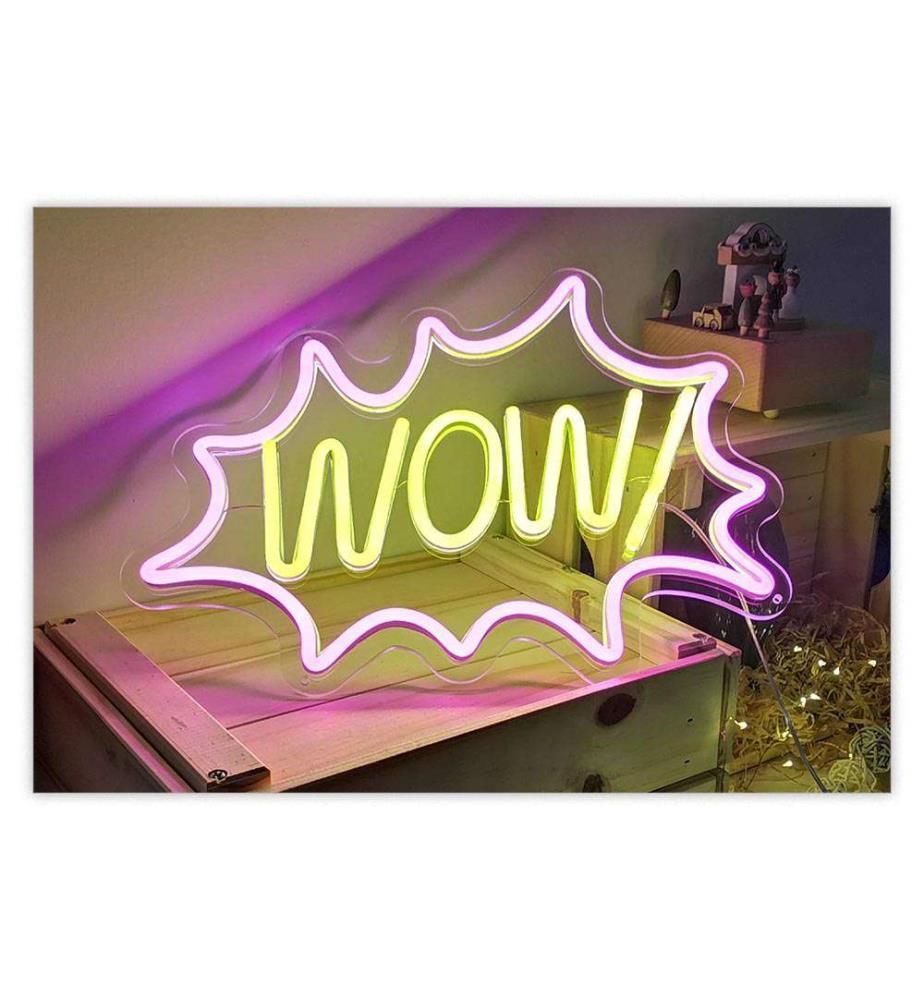 Insegna al Neon WOW