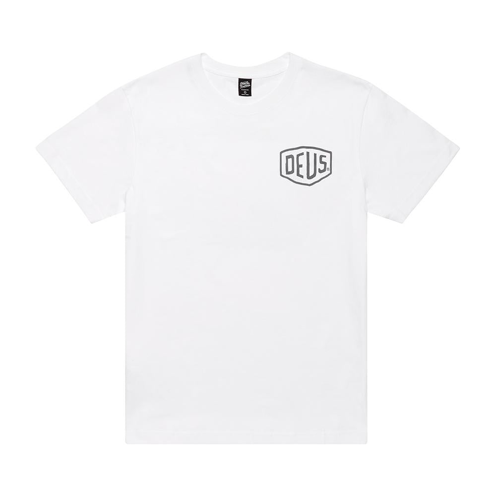 T-Shirt Deus Venice Address Bianco